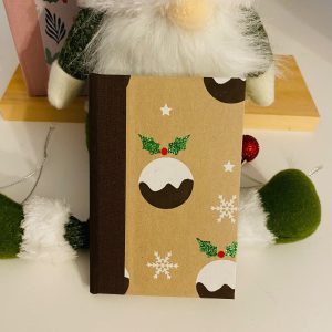 christmas pudding pocket notebook