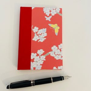 notebook red butterfly