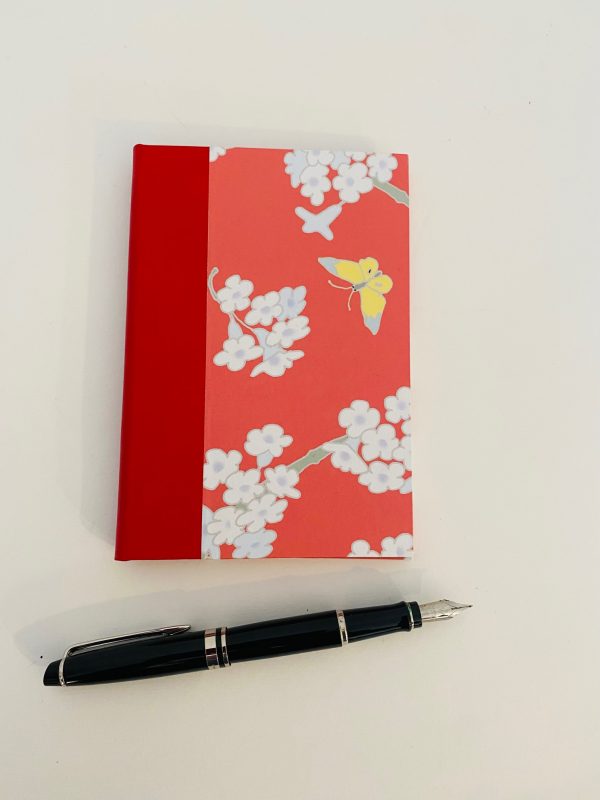 notebook red butterfly