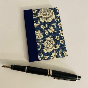 small notebook blue floral