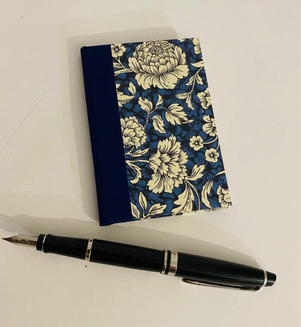 small notebook blue floral