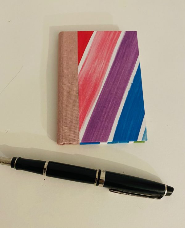 small notebook. pink Rainbow