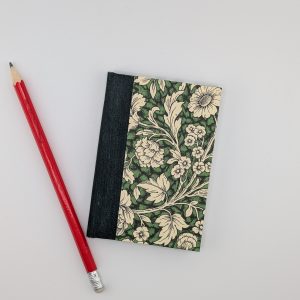 Pocket green floral notebook