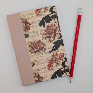 Rose and Music Notebook