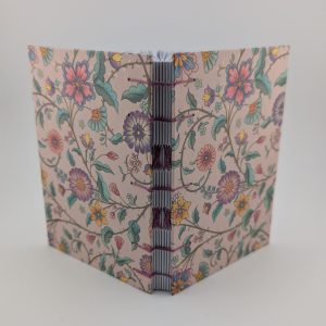 Pink floral vine Coptic Journal