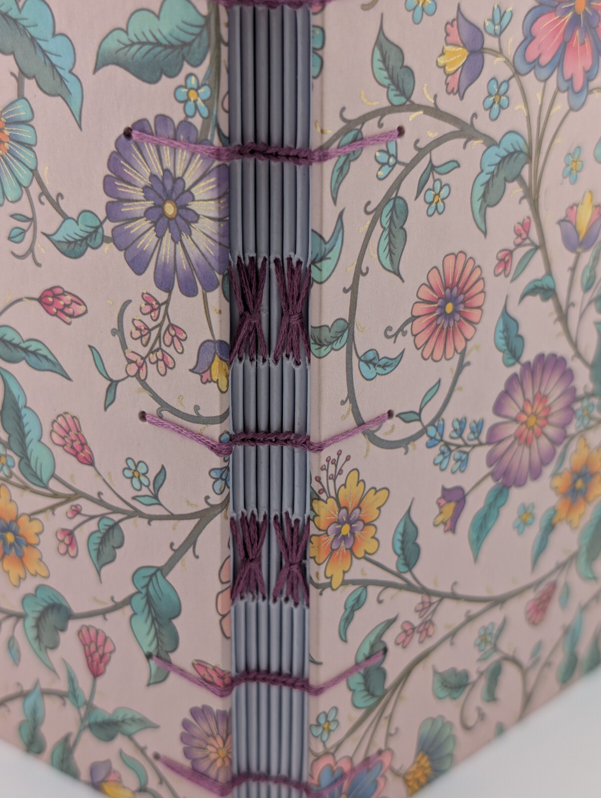 Pink floral vine Coptic Journal - Image 6