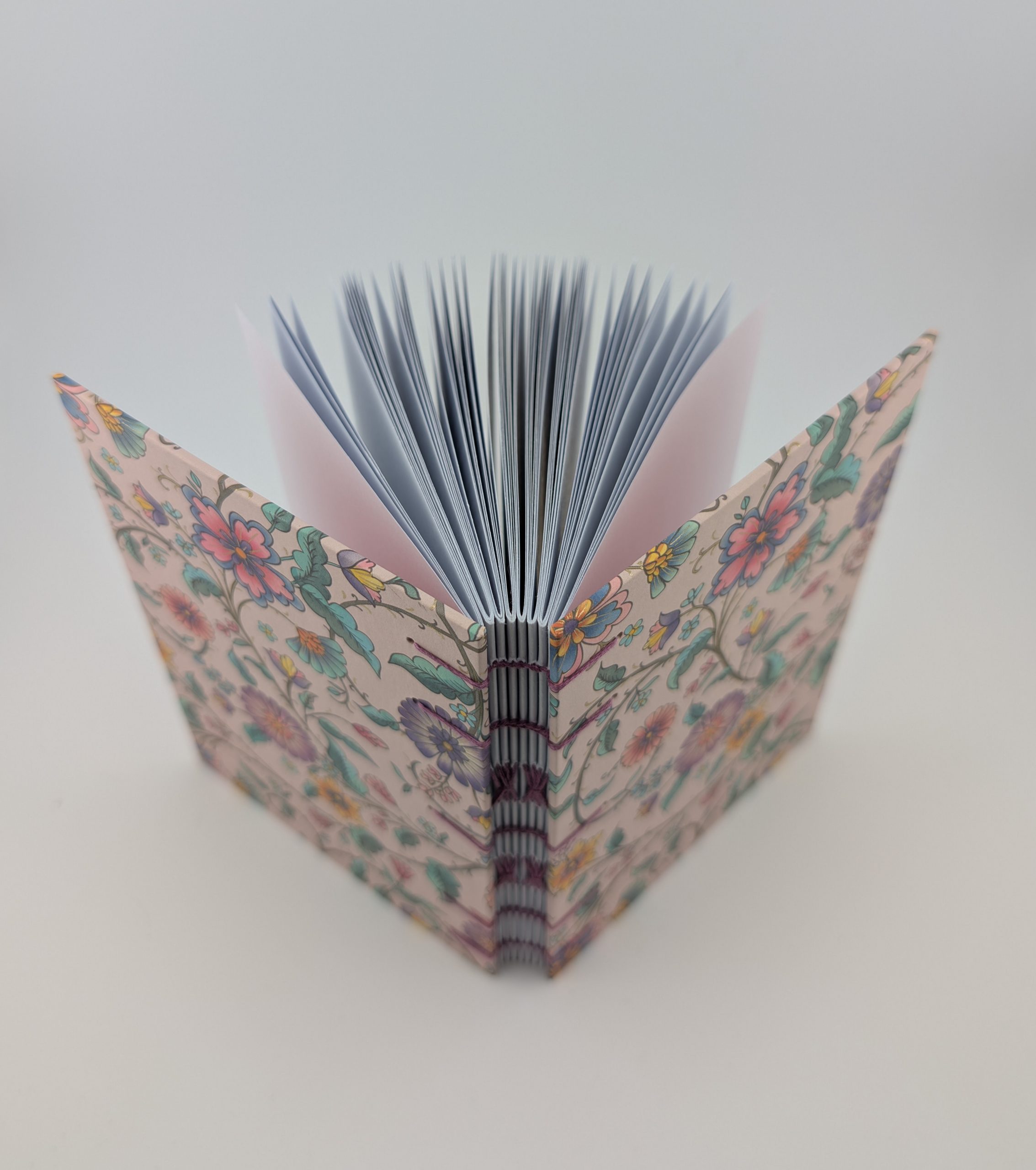 Pink floral vine Coptic Journal - Image 5